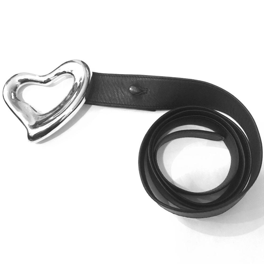 Tiffany & co sterling Elsa Peretti open heart belt